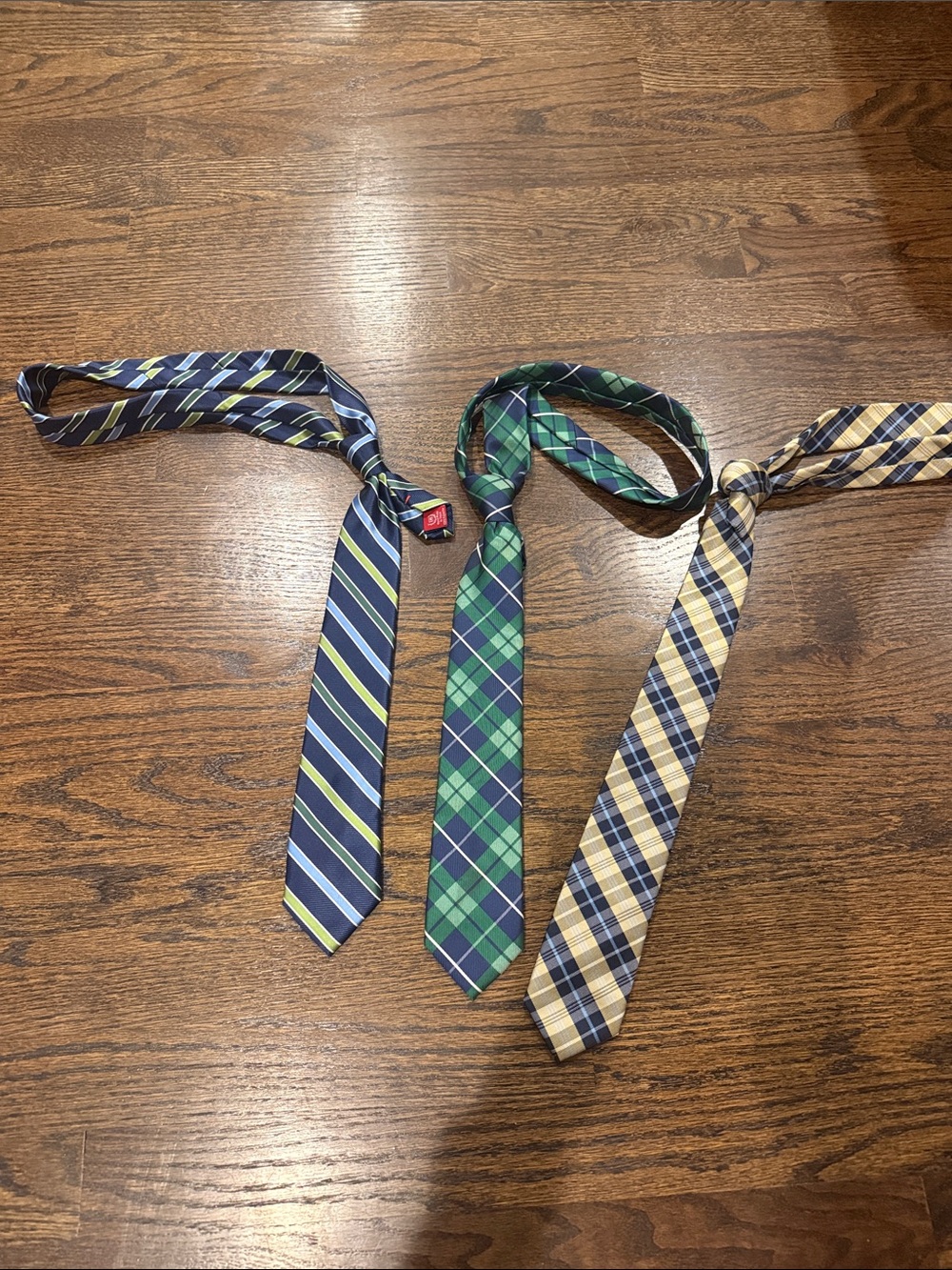 Striped and Plaid kids bundle chaps Necktie Set - Blue, Green, Yellow